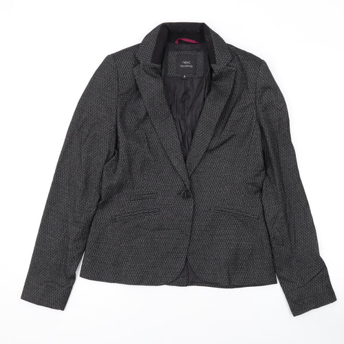 NEXT Womens Grey Jacket Blazer Size 8 Button