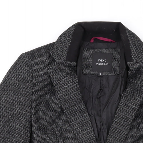 NEXT Womens Grey Jacket Blazer Size 8 Button