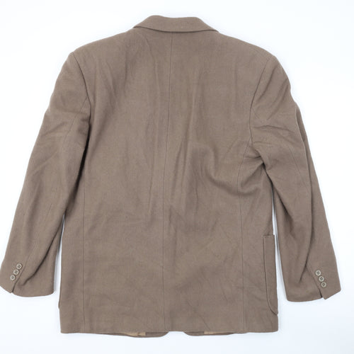 Relaxed Casuals Womens Brown Overcoat Coat Size 10 Button