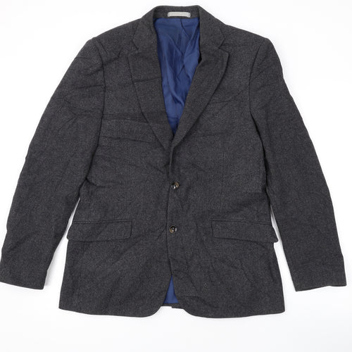 Marks and Spencer Mens Grey Wool Jacket Suit Jacket Size 40 Regular