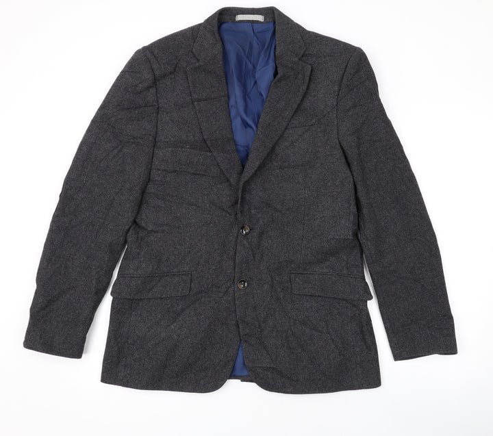 Marks and Spencer Mens Grey Wool Jacket Suit Jacket Size 40 Regular