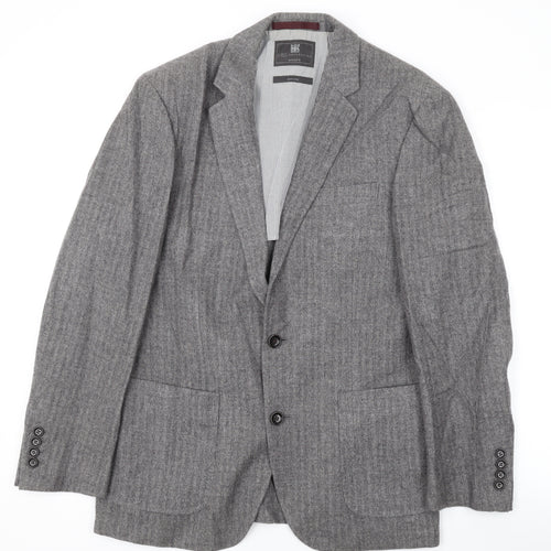 Marks and Spencer Mens Grey Wool Jacket Suit Jacket Size 38 Regular