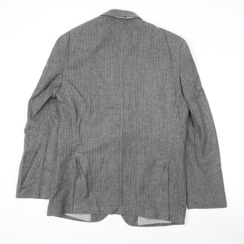 Marks and Spencer Mens Grey Wool Jacket Suit Jacket Size 38 Regular