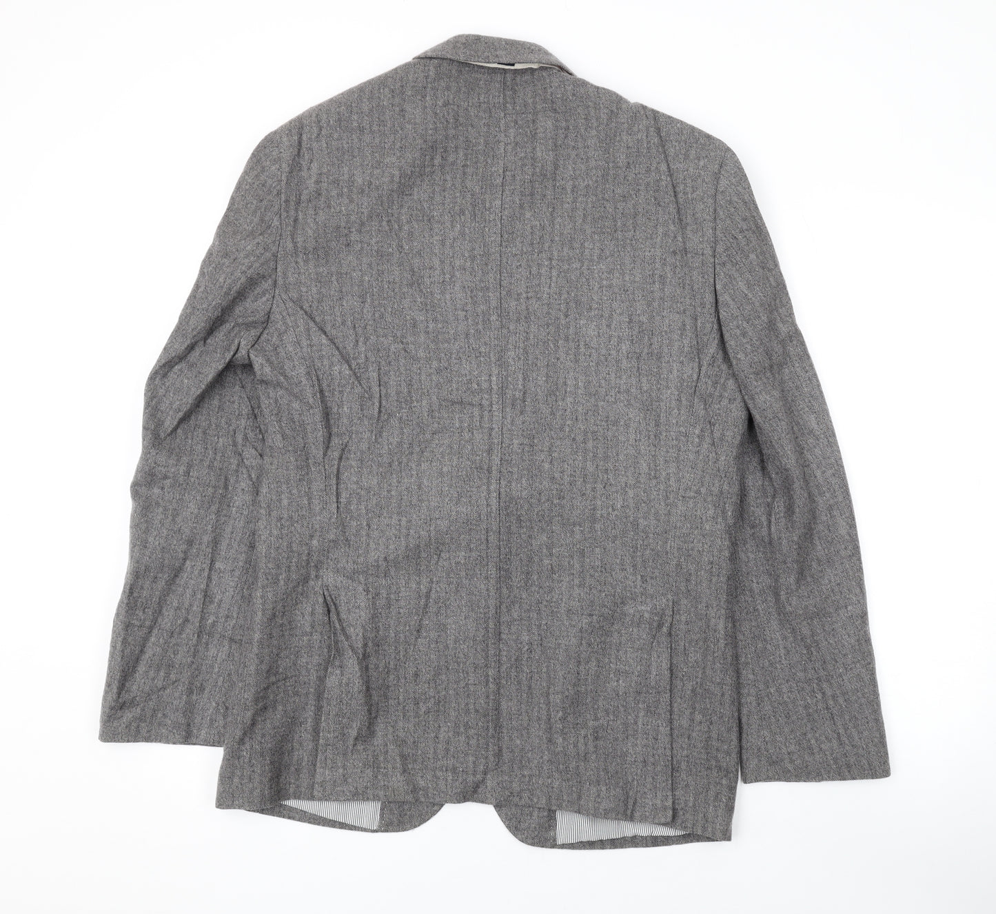 Marks and Spencer Mens Grey Wool Jacket Suit Jacket Size 38 Regular