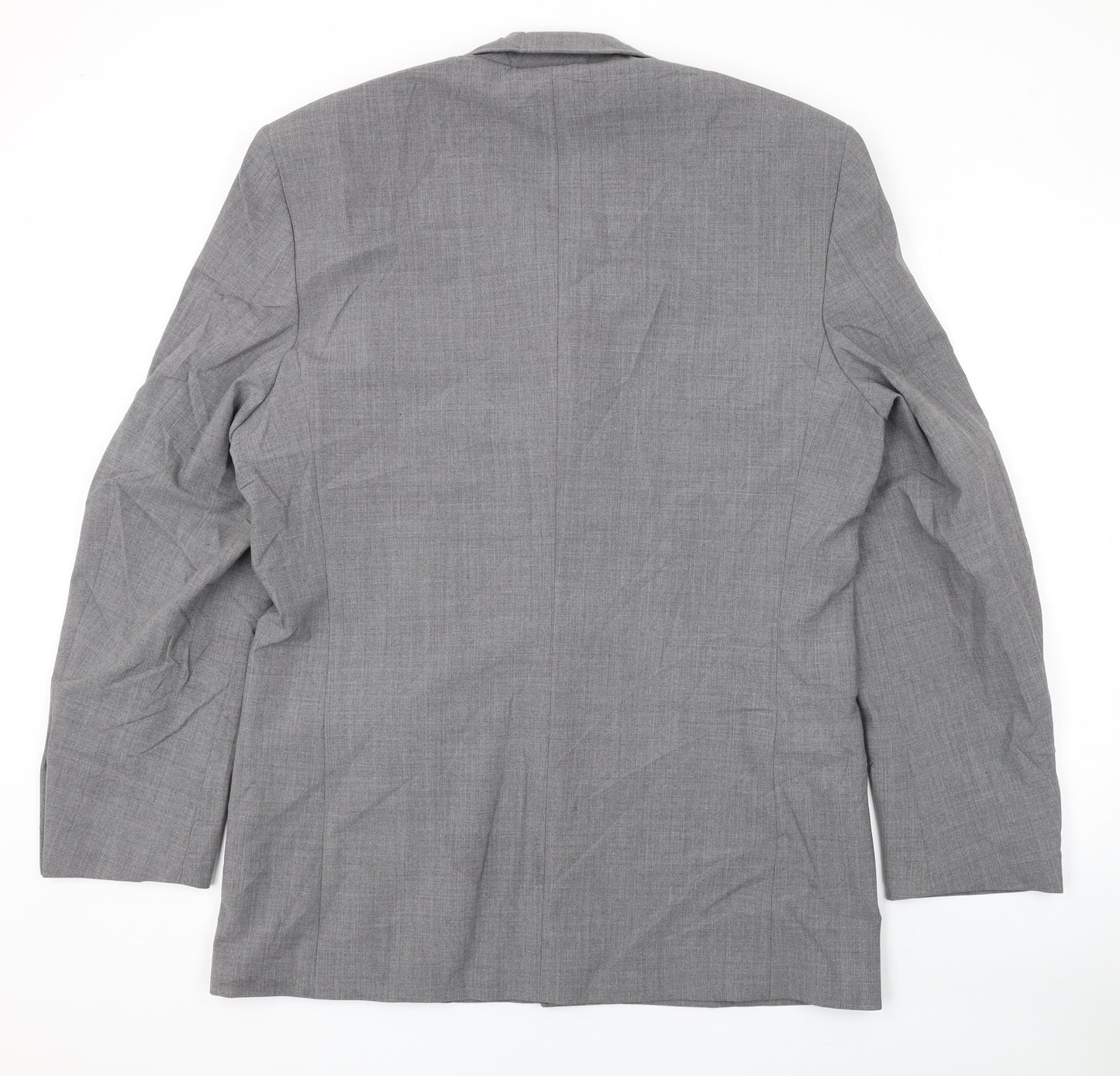 River Island Mens Grey Polyester Jacket Suit Jacket Size 40 Regular