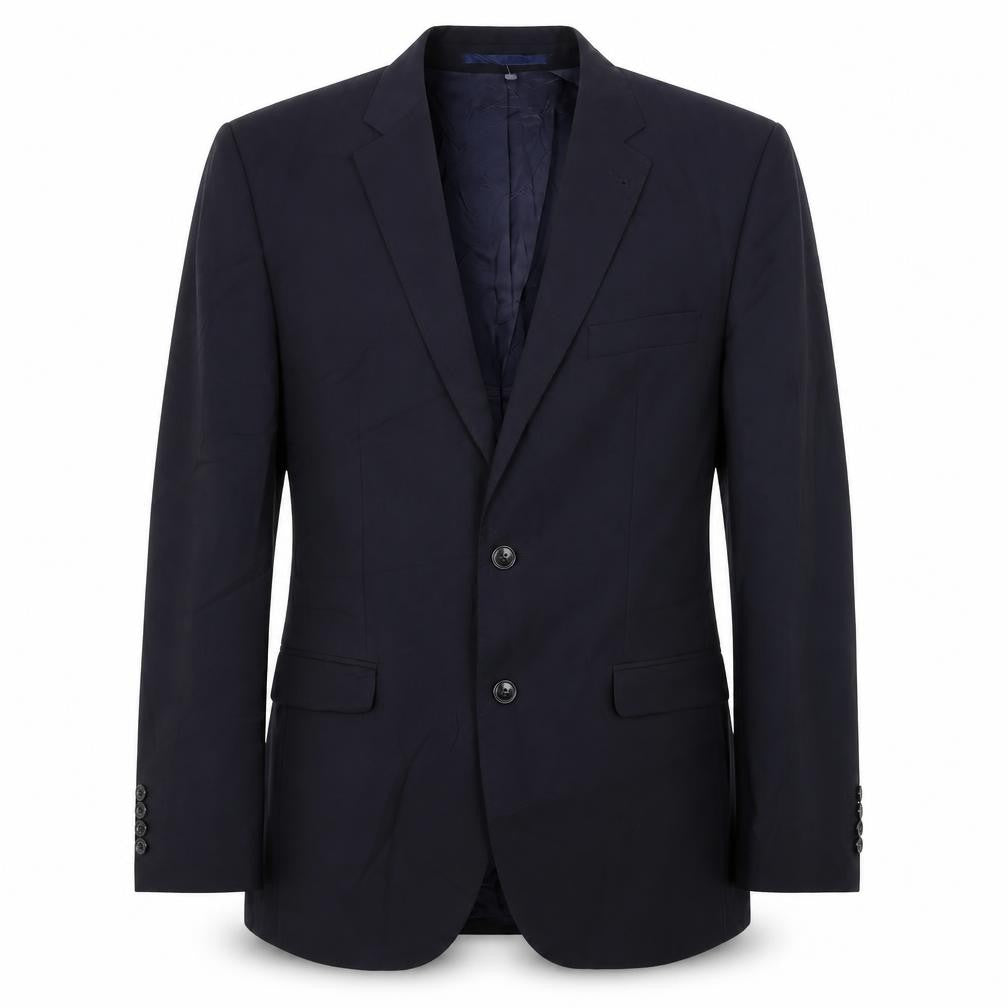 Benvenuto Mens Black Wool Jacket Suit Jacket Size 42 Regular