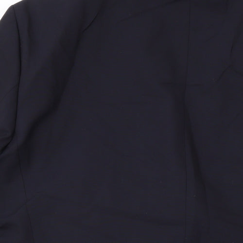 Benvenuto Mens Black Wool Jacket Suit Jacket Size 42 Regular