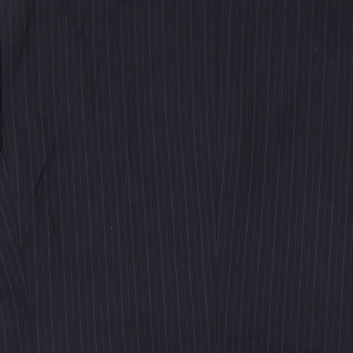Karl Jackson Mens Black Striped Wool Jacket Suit Jacket Size 40 Regular