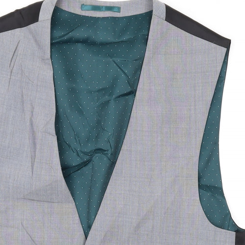 NEXT Mens Grey Wool Jacket Suit Waistcoat Size 38 Regular