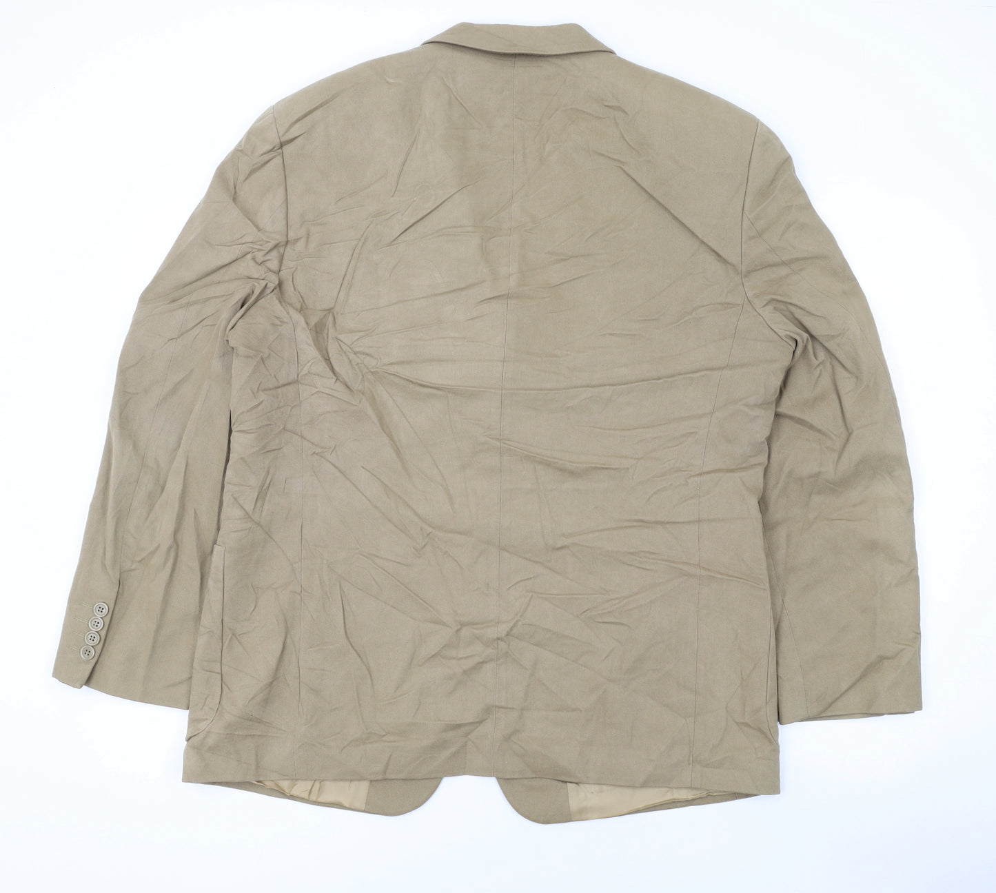 Marks and Spencer Mens Beige Cotton Jacket Suit Jacket Size 42 Regular