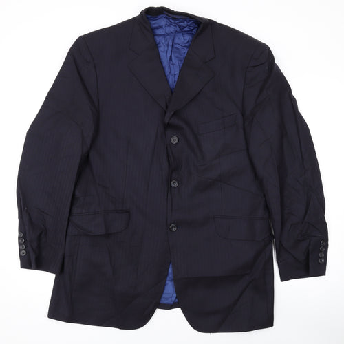 Marks and Spencer Mens Black Wool Jacket Suit Jacket Size 40 Regular