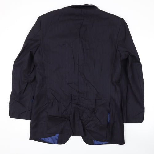 Marks and Spencer Mens Black Wool Jacket Suit Jacket Size 40 Regular
