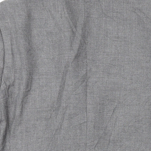 H&M Mens Grey Jacket Blazer Size 38 Button