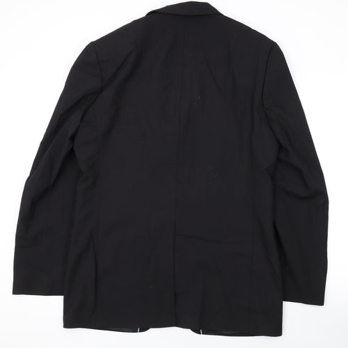NEXT Mens Black Polyester Jacket Suit Jacket Size 40 Regular