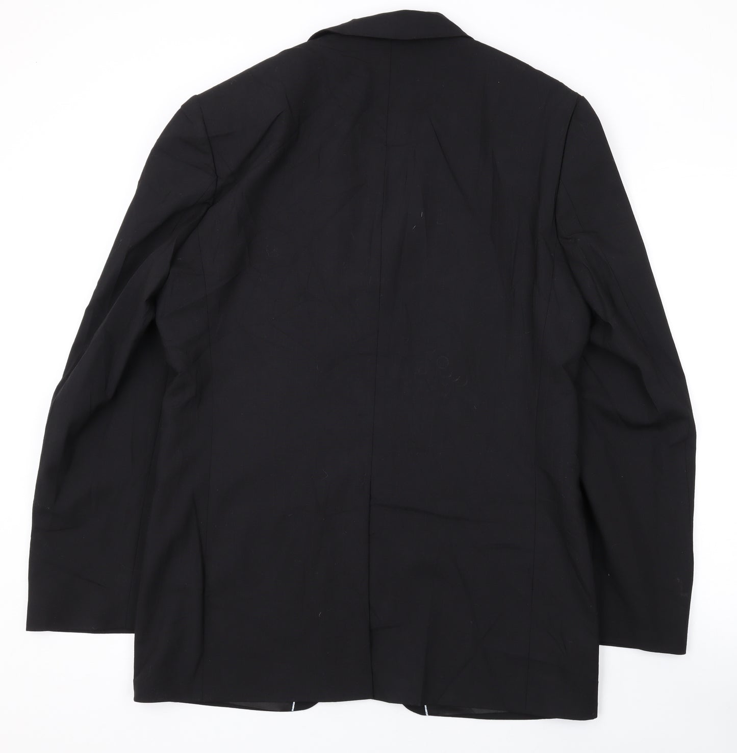 NEXT Mens Black Polyester Jacket Suit Jacket Size 40 Regular