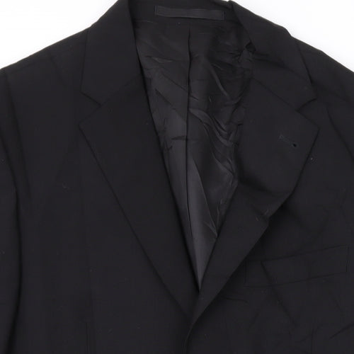 NEXT Mens Black Polyester Jacket Suit Jacket Size 40 Regular