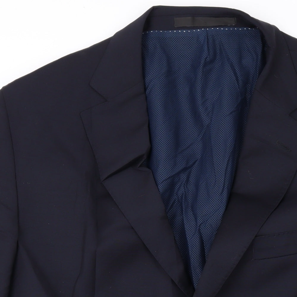 Marks and Spencer Mens Black Wool Jacket Suit Jacket Size 44 Regular