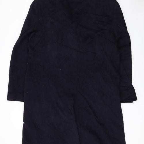 Scott Taylor Mens Black Overcoat Coat Size 42 Button