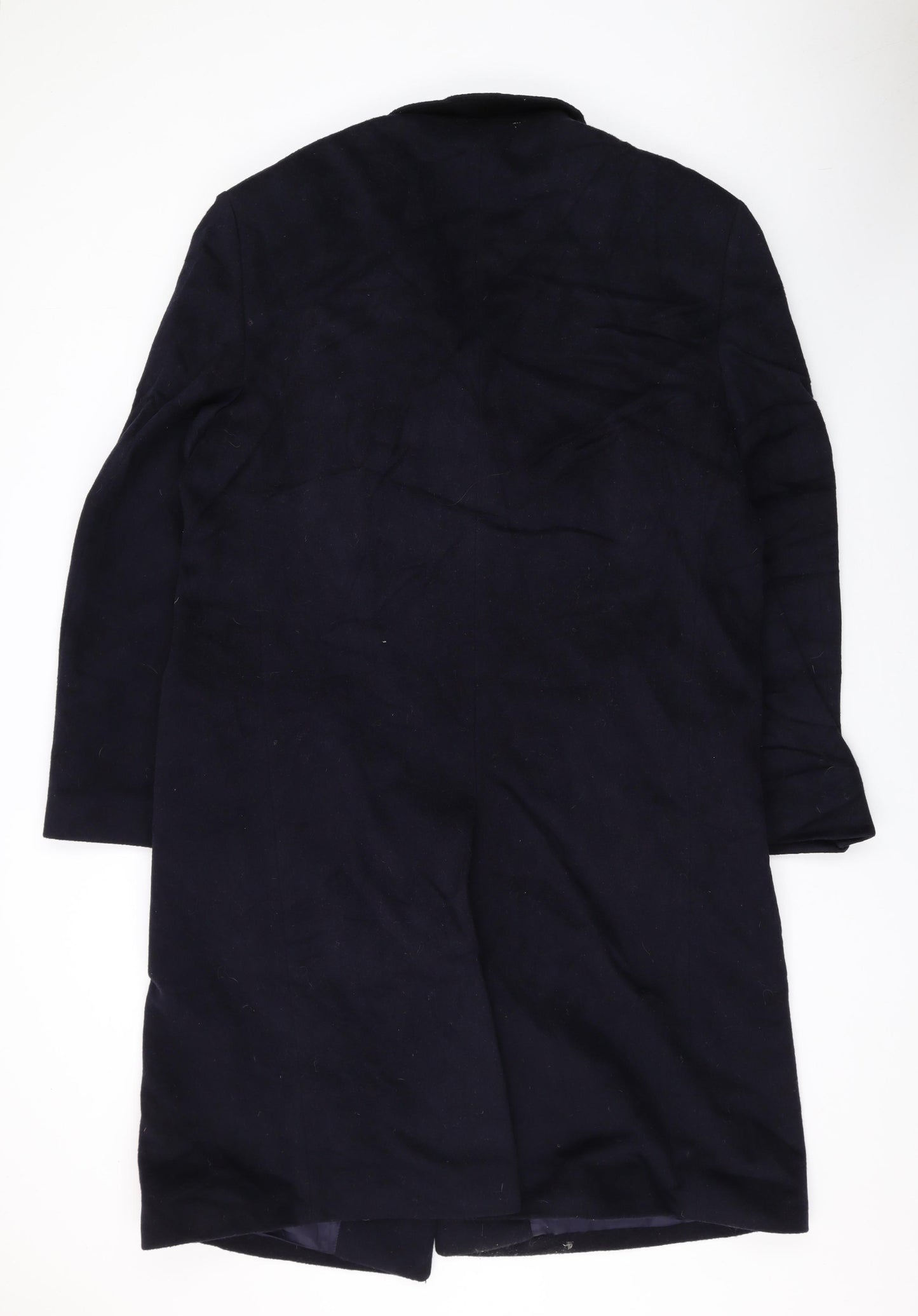 Scott Taylor Mens Black Overcoat Coat Size 42 Button