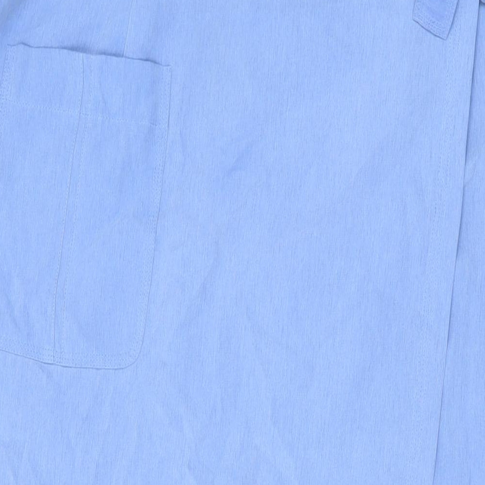 Gerry Weber Womens Blue Polyester A-Line Skirt Size 16 Zip