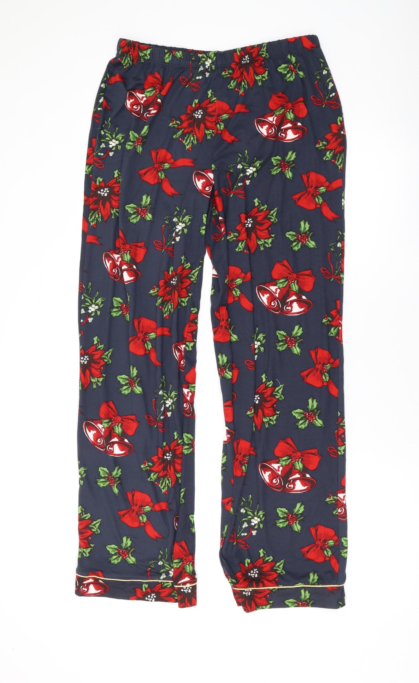 Chelsea Peers Womens Grey Floral Polyester Cami Pyjama Pants Size S Drawstring - Christmas