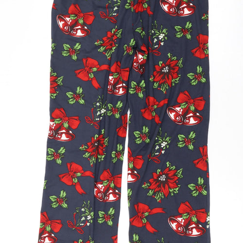 Chelsea Peers Womens Grey Floral Polyester Cami Pyjama Pants Size S Drawstring - Christmas