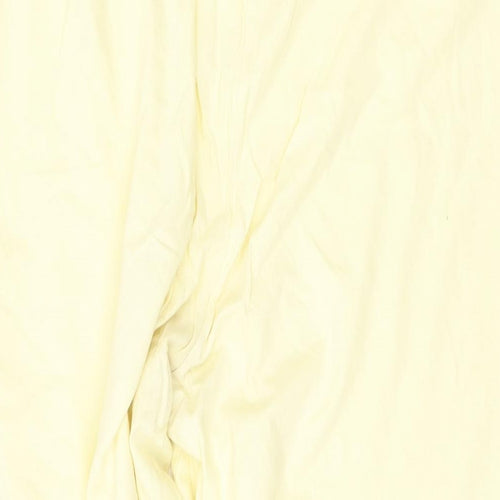 Marks and Spencer Womens Yellow Cotton Basic Shorts Size 16 L19 in Regular Pull On
