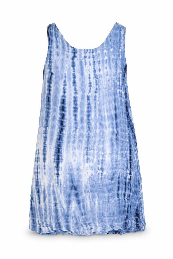 Glamorous Womens Blue Viscose Basic Tank Size 8 Scoop Neck