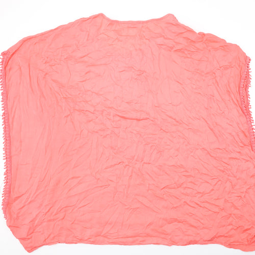 Ambro Womens Pink Polyester Cover Up Size S