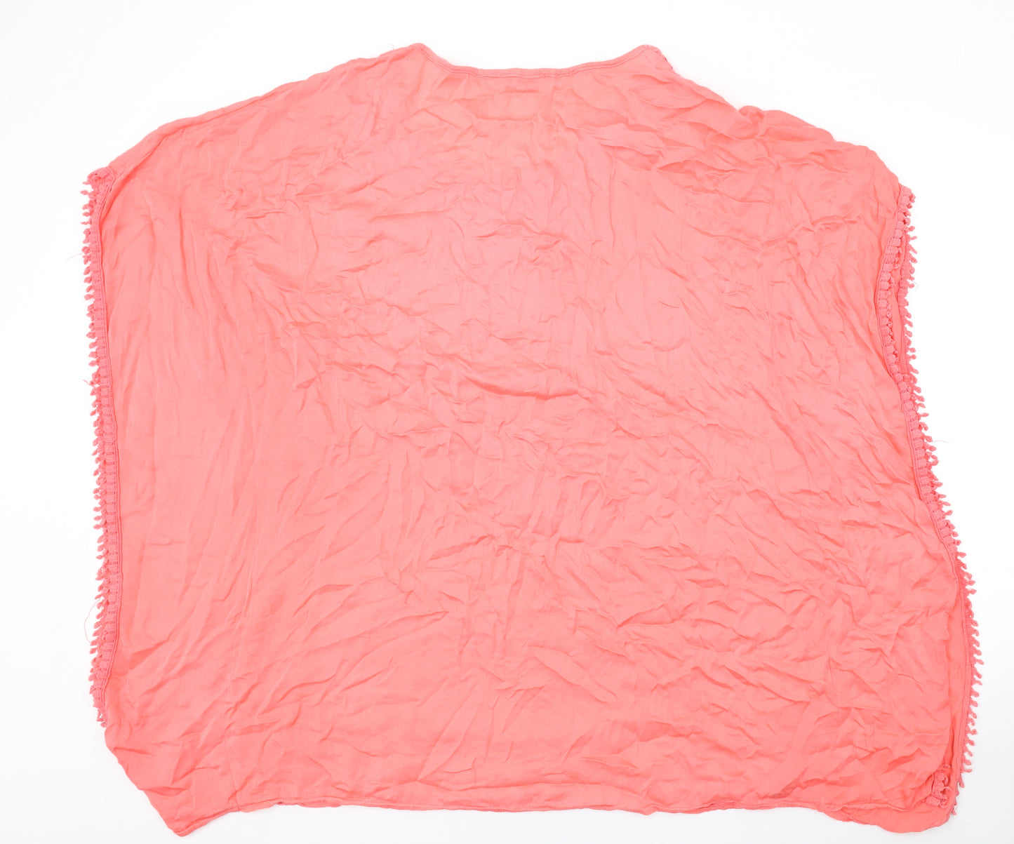 Ambro Womens Pink Polyester Cover Up Size S