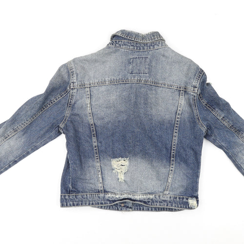 Zara Womens Blue Jacket Size M Button