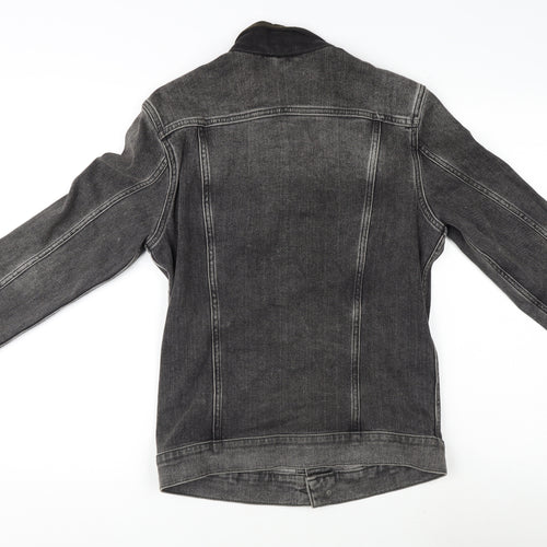 AllSaints Mens Grey Jacket Size S Button