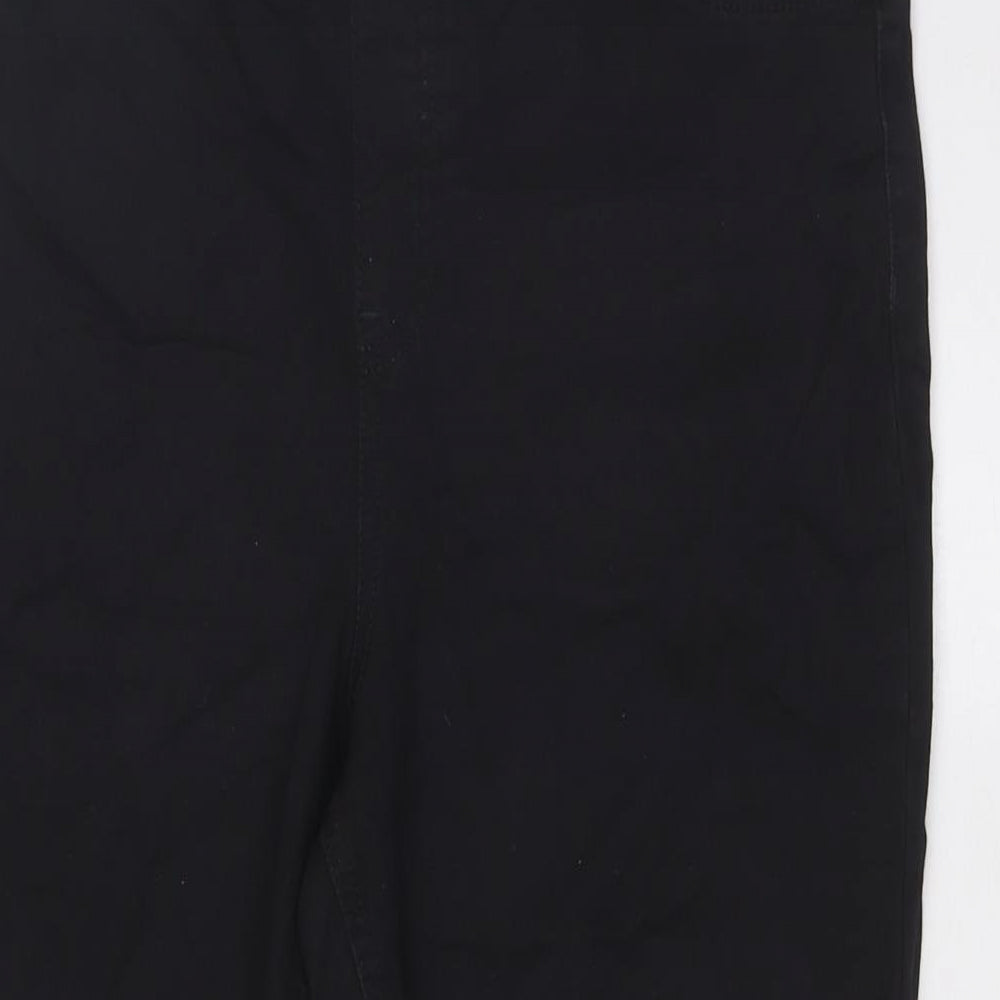 F&F Womens Black Cotton Jegging Jeans Size 14 L29.5 in Regular - Elasticated Waist