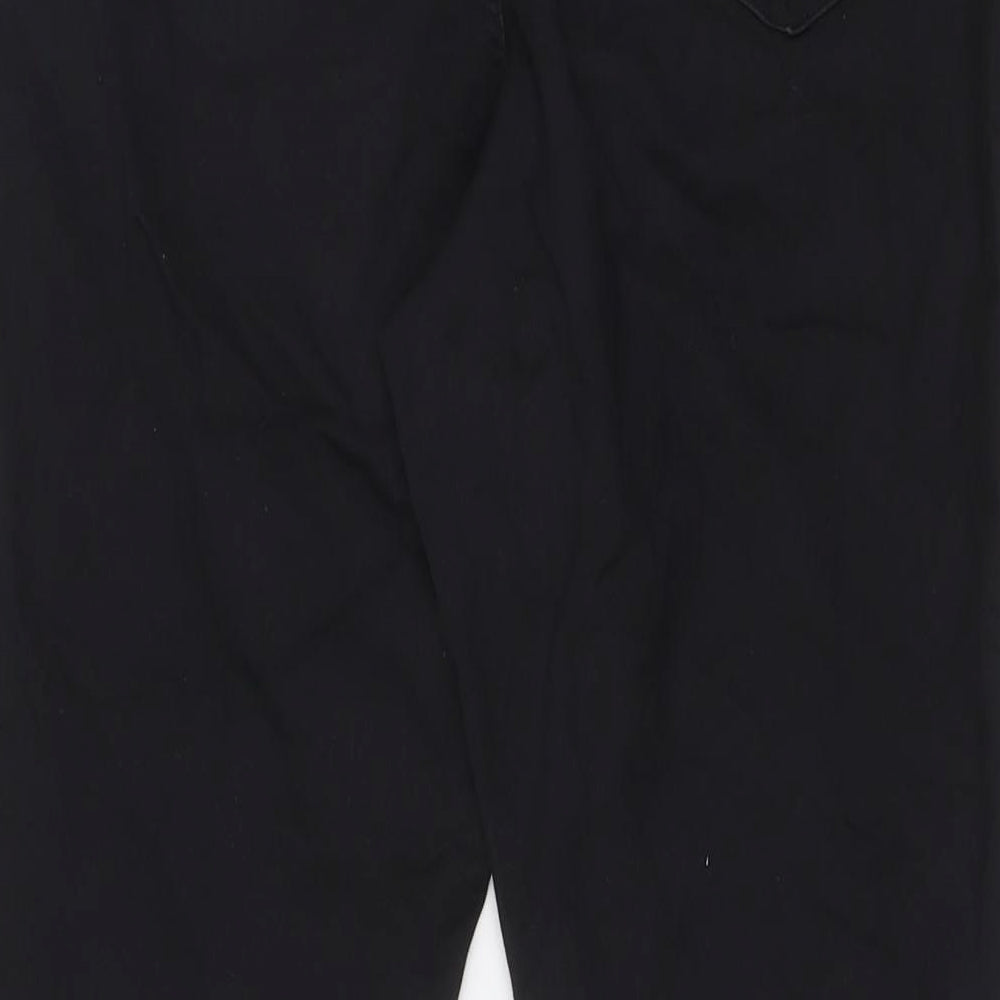 F&F Womens Black Cotton Jegging Jeans Size 14 L29.5 in Regular - Elasticated Waist