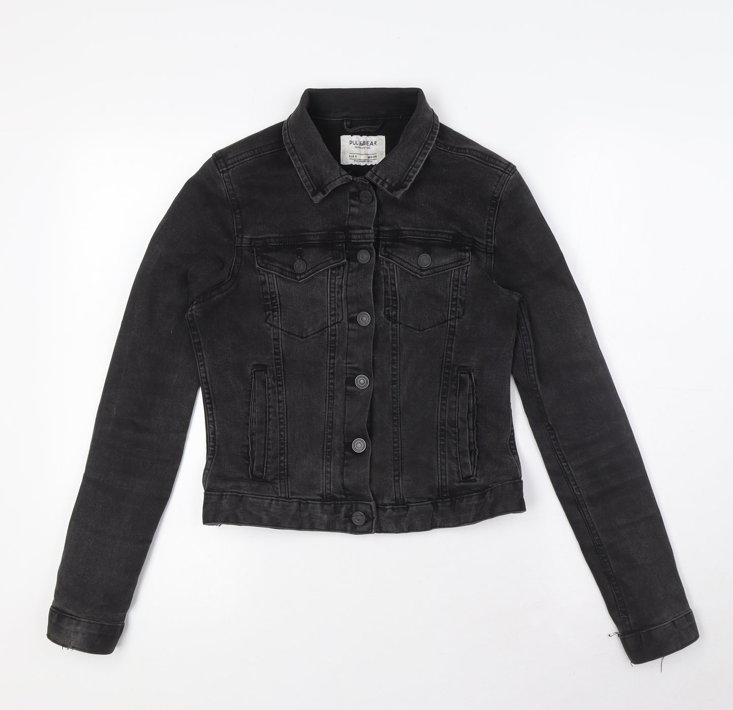 Pull&Bear Womens Black Jacket Size S Button