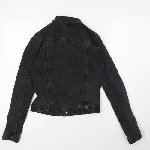 Pull&Bear Womens Black Jacket Size S Button