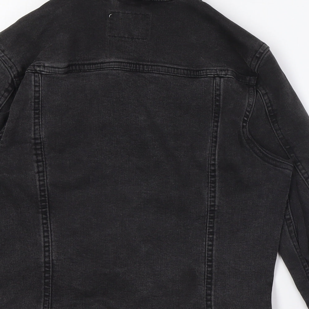 Pull&Bear Womens Black Jacket Size S Button