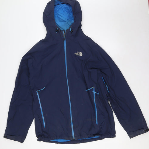 The North Face Mens Blue Jacket Size L Zip
