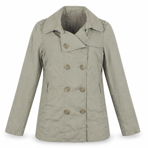 United Colors of Benetton Womens Beige Jacket Size 10 Button