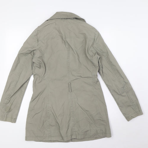 United Colors of Benetton Womens Beige Jacket Size 10 Button