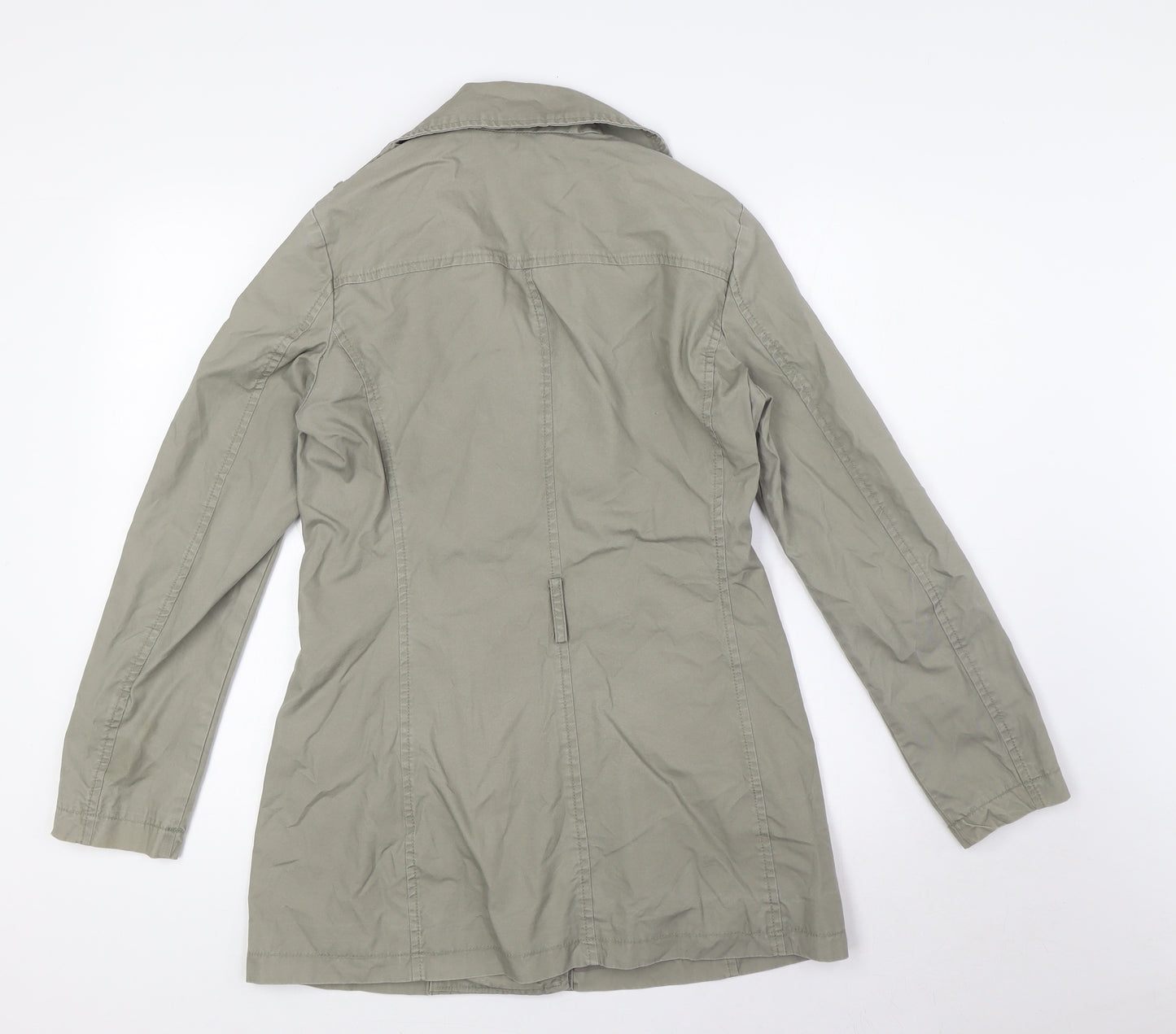United Colors of Benetton Womens Beige Jacket Size 10 Button