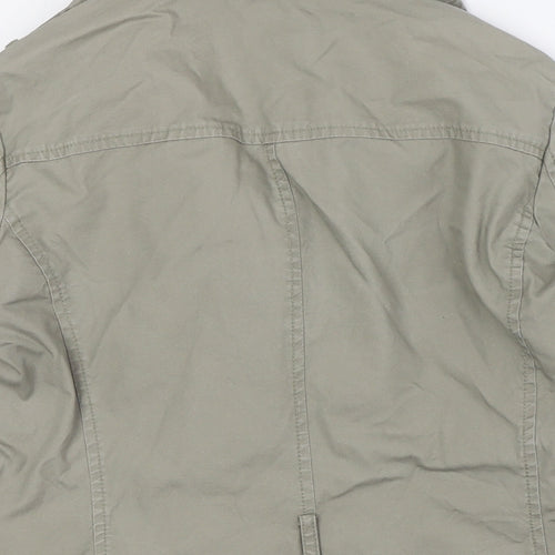 United Colors of Benetton Womens Beige Jacket Size 10 Button