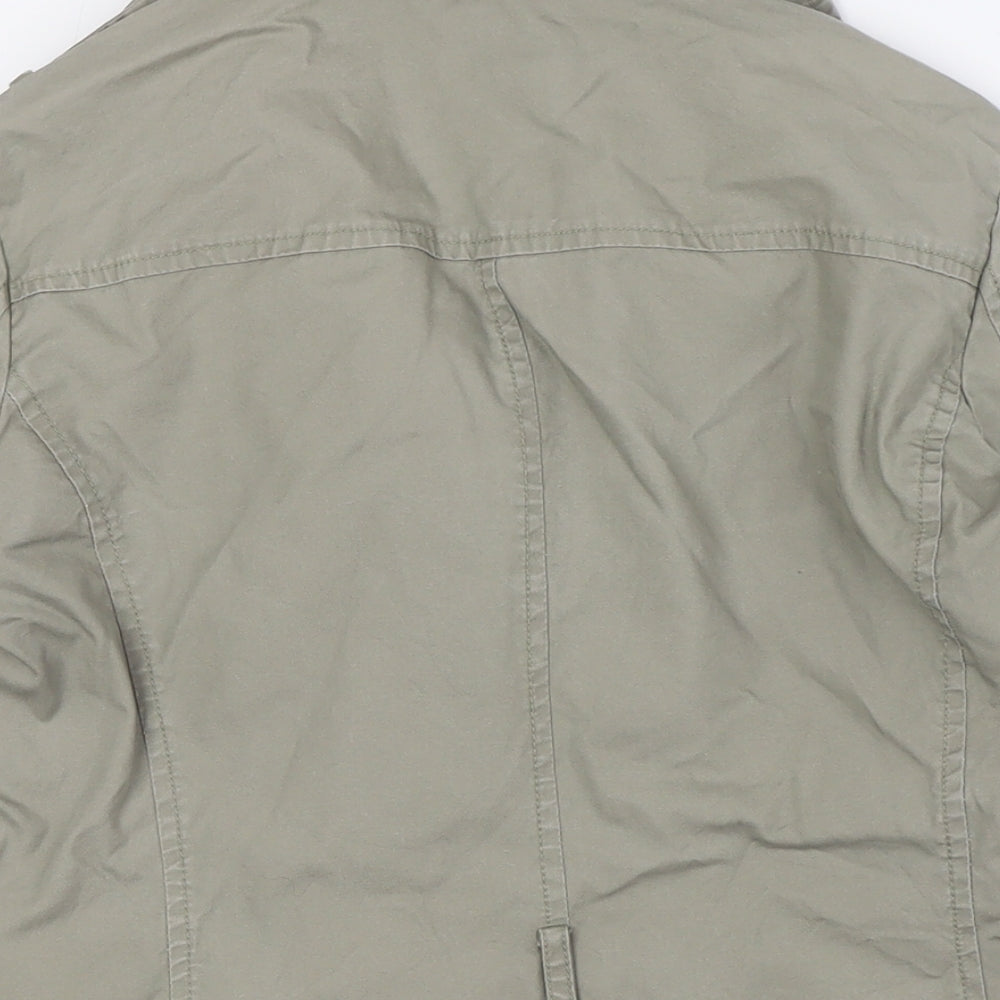 United Colors of Benetton Womens Beige Jacket Size 10 Button