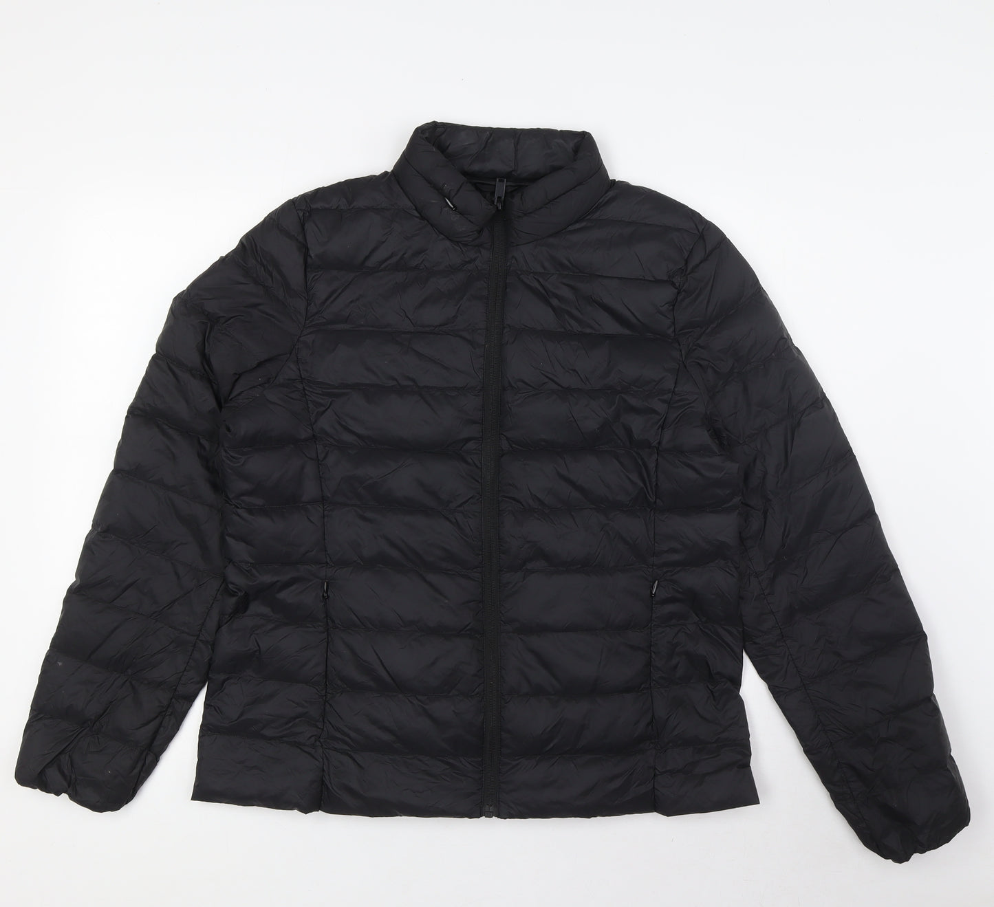 Marks and Spencer Womens Black Puffer Jacket Jacket Size 12 Zip - Stormwear