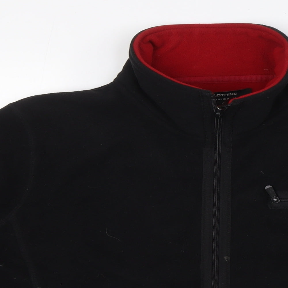 B.C.Clothing Mens Black Jacket Size M Zip - Zip Pocket