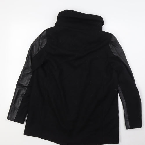 AllSaints Womens Black Jacket Size 10 Button