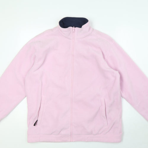 CasualComfort Womens Pink Jacket Size 14 Zip - Interactive