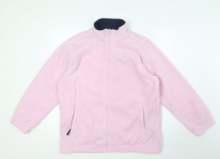 CasualComfort Womens Pink Jacket Size 14 Zip - Interactive