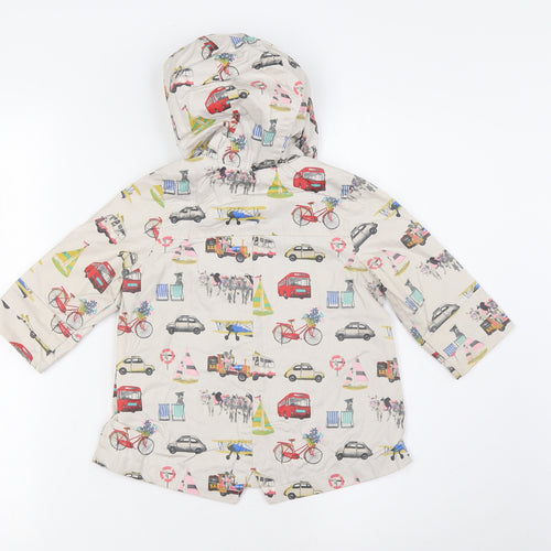 NEXT Baby Multicoloured Jacket Size 12-18 Months Button - Plains, Buses