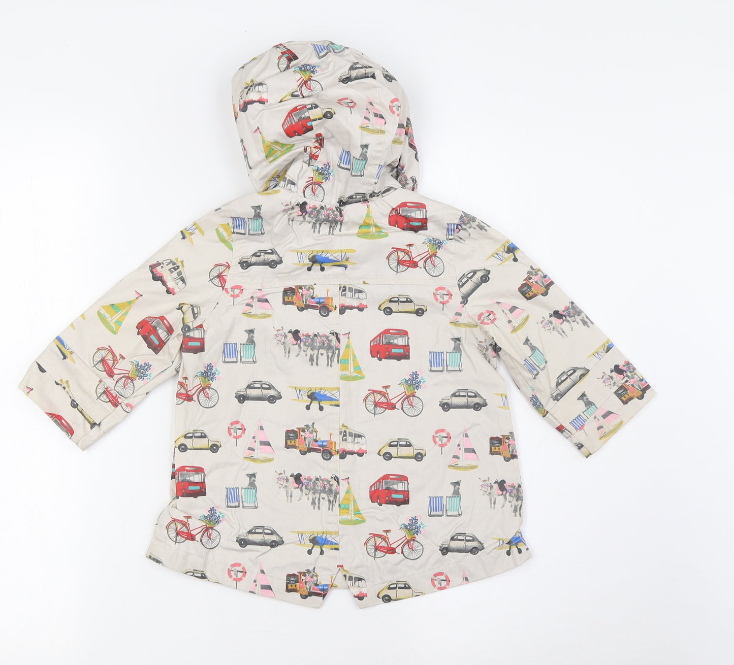 NEXT Baby Multicoloured Jacket Size 12-18 Months Button - Plains, Buses
